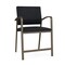Lesro Newport Wide Hip Chair Metal Frame, Bronze, MD Black Upholstery NP1261 - alternate 1
